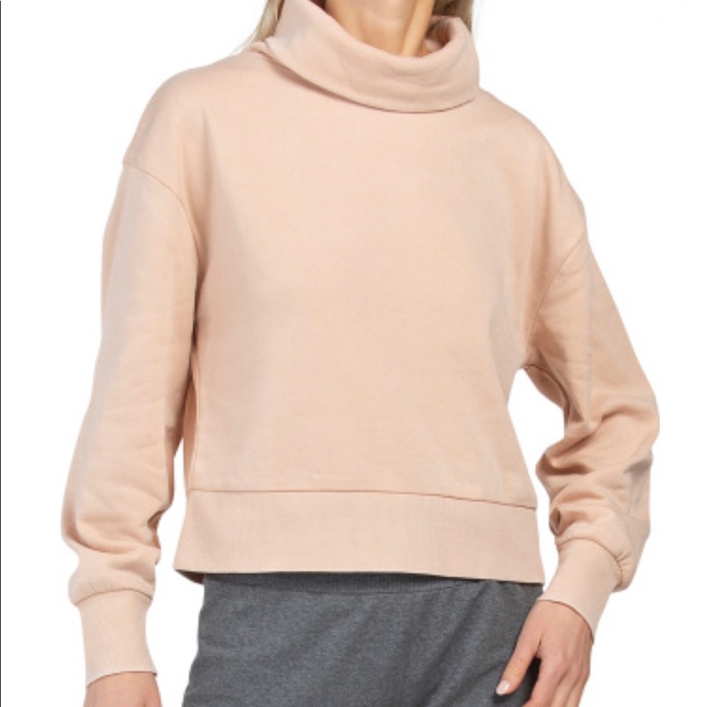 Ocean Drive burnout boxy  turtleneck top